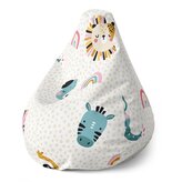 Dětský sedací vak Pear Hroch, zebra a slunce: 70 x 95 x 15 cm