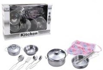 Zestaw metalowych garnków 13el