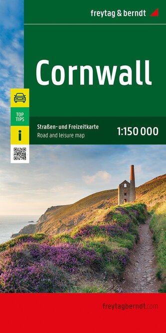 Cornwall, Straßen- und Freizeitkarte 1:150.000, freytag & berndt