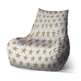 Dětský sedací vak Bean Zlaté hvězdy: 60 x 70 x 70 cm