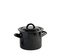 Hrnec s poklicí smalt černý 14cm 1,5L