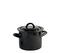 Hrnec s poklicí smalt černý 16cm 2,5L