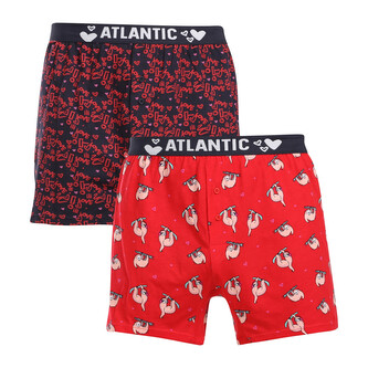 2PACK pánské trenky Atlantic vícebarevné (2GMB-003) L