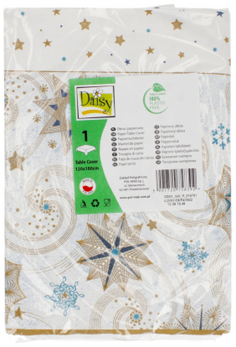 Obrus papierowy 120x180cm Gwiazdka Daisy OD01, Pol-Mak