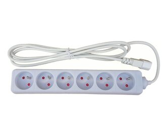 XtendLan prodlužovací přívod 250V s EURO konektorem C14 do UPS, 2m, 6 zásuvek