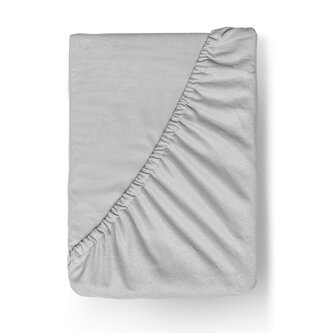 Flanelové napínací prostěradlo 160x200cm světle šedé