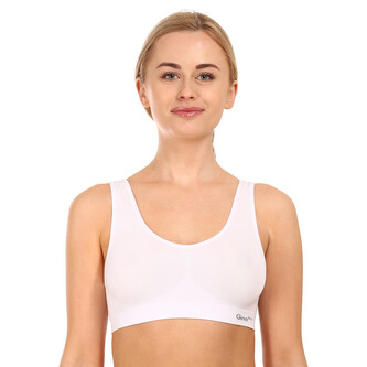 Dámská podprsenka Gina bambusová bílá (07011) S