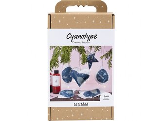 Kreativní sada Kyanotypie vánoční ozdoby