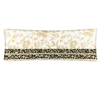 POVLAK na relaxační polštář - Bílá,Béžová - 50x145 cm