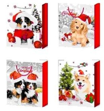 Torebka prezentowa świąteczna (32x26x10cm) WK 22538 M