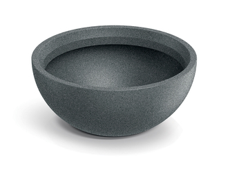 Květináč MOLIO BOWL 38 cm - barva: granitová šedá