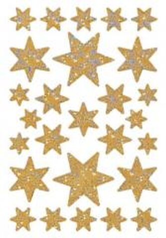 Naklejki gwiazdki złote