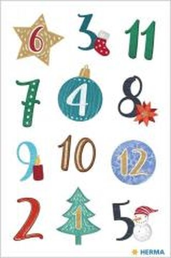 Naklejki kalendarz adwentowy