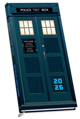 Slim diář 2026 Doctor Who Classic (8,3 x 16,5 x 1,5 cm)