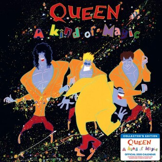Oficiální sběratelský nástěnný kalendář 2026: Queen - New Of The World LP replika (30,5 x 30,5 cm)