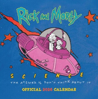 Oficiální nástěnný kalendář 2026: Rick and Morty s plakátem (SQ 30,5 x 30,5|61 cm)