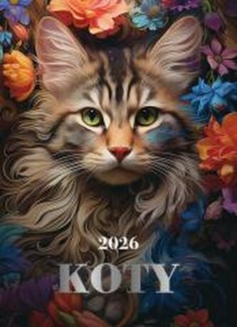 Kalendarz 2026 wieloplanszowy 24x34cm AI Koty
