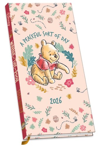 Diář 2026 Disney: Medvídek Pú (8,3 x 16,5 x 1,5 cm)