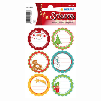 Naklejki na prezenty kółka