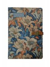 Terminarz 2026 dzienny A5 klips kwiaty