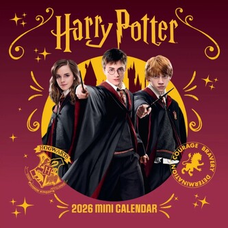 Oficiální nástěnný mini kalendář 2026: Harry Potter (17,8 x 17,8|35,6 cm)
