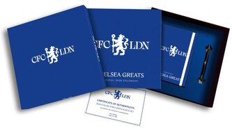Dárkový set FC Chelsea kalendář - diář - propiska (31,4 x 31,4 x 4,1 cm)