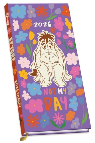 Diář 2026 Disney|Medvídek Pú: Oslík Ijáček (16,5 x 8,3 cm)