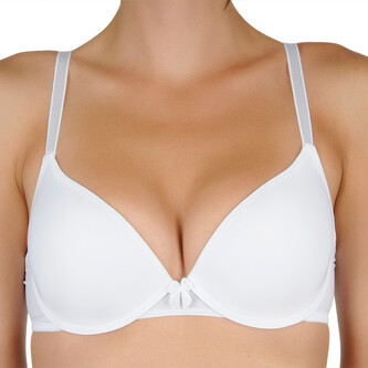 Dámská podprsenka Gina vyztužená s kosticemi bílá (17000) 85C