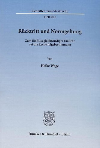 Rücktritt und Normgeltung