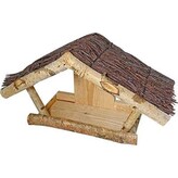 Krmítko pro ptactvo 30 x 17 x 16 cm, na zeď, bříza