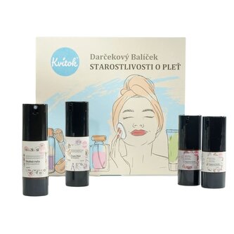 Kvitok Dárkový kosmetický balíček Péče o pleť 30+ - sada čtyř báječných produktů