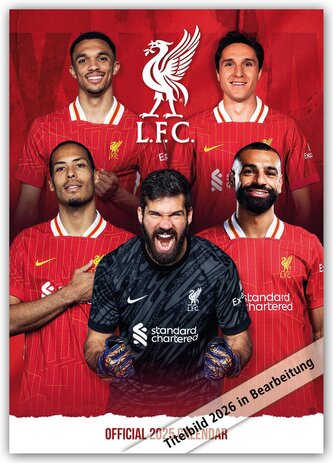 Liverpool FC 2026 - A3-Posterkalender