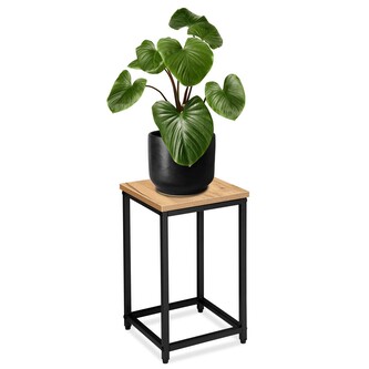 Květinový stojan Loft Arben 40 cm černý/dub Craft