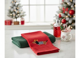 Sada kuchyňských ručníků  DACKEL s jezevčíkem | 2*37x50 cm | 760518