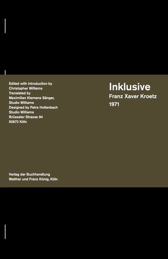 Inklusive Franz Xaver Kroetz written 1971 as part of \"Trilogie Mu¨nchener Lebens\"