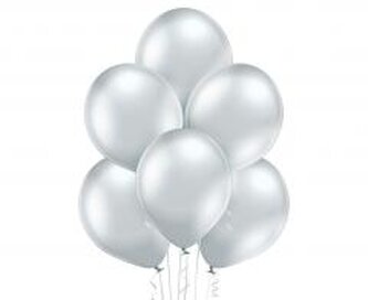 Balony B105 Glossy Silver 100szt