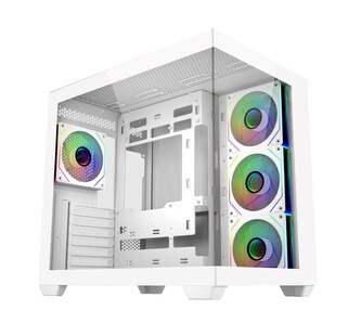 Cooler Master case Elite 681, ATX, Průhledná bočnice, 4x 120mm ARGB Fan, Bílá