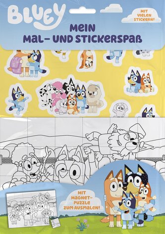 Bluey: Mein Mal- und Stickerspaß