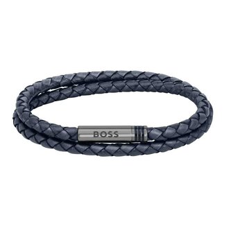 Stylový kožený dvojitý náramek 1580494 Hugo Boss / Délka: 19 cm