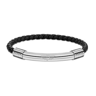 Moderní kožený náramek Gear PEAGB2211502 Police / Délka: 19 cm