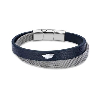 Pánský kožený náramek Hardware PEAGB2119611 Police / Délka: 19 cm