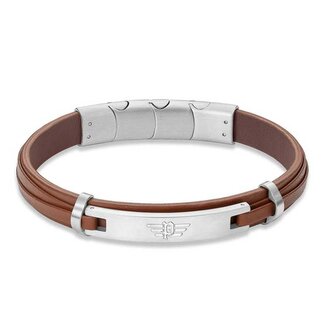 Elegantní kožený náramek Looper PEAGB0040802 Police