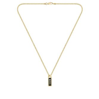 Pozlacený pánský náhrdelník Kassy Emblem 1580678 Hugo Boss