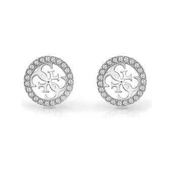 Módní ocelové náušnice 4G Crush JUBE04164JWRHT/U Guess