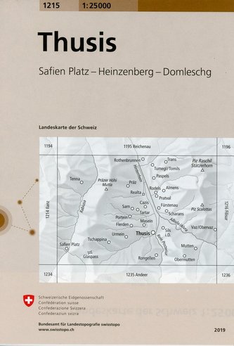 Swisstopo 1 : 25 000 Thusis
