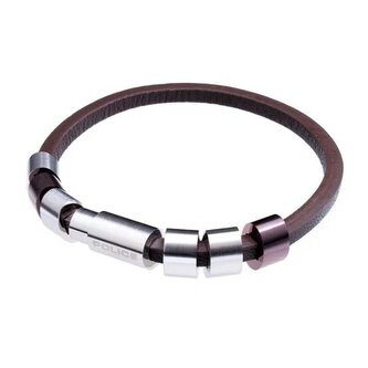 Stylový kožený náramek PJ22653BLC219 Police