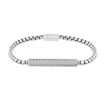 Pánský náramek z oceli Kostka/Venezia PJ.2647BSS-01 Police / Délka: 19 cm