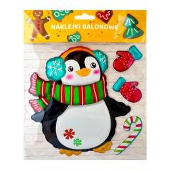 Naklejki balonowe pingwin