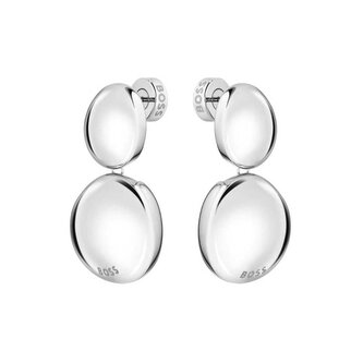 Módní visací náušnice z oceli Nugget 1580718 Hugo Boss