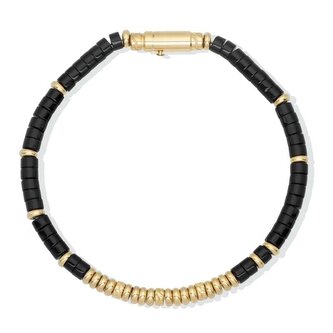 Pánský korálkový náramek s onyxem MLJ574 Liu Jo